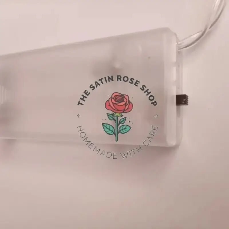 Elegant LED Lights with Cream Satin Roses for Charming Illumination - The Satin Rose Shop