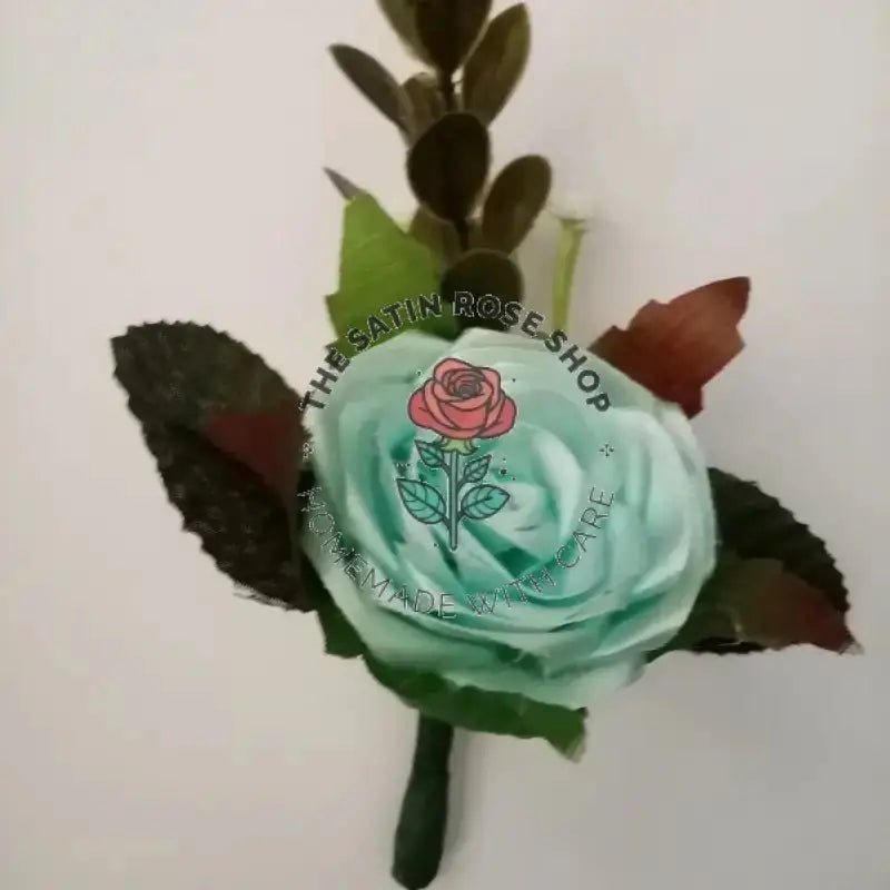 Elegant Satin Rose Boutonniere for Weddings and Proms - The Satin Rose Shop
