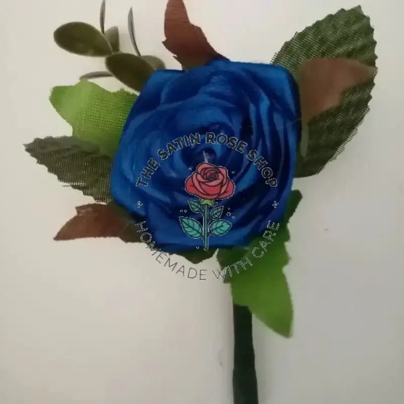 Elegant Satin Rose Boutonniere for Weddings and Proms - The Satin Rose Shop