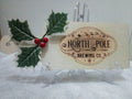 Handmade “North Pole Brewing Co.” Wooden Sign - The Satin Rose Shop