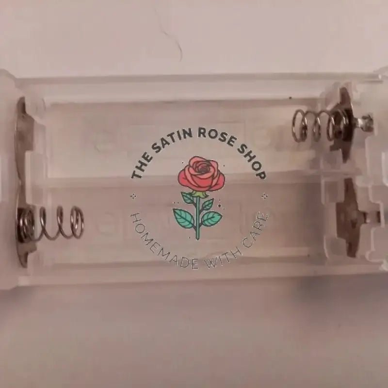 LED Lights with Red Satin Rose for Elegant Room Illumination - The Satin Rose Shop