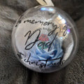 Personalized Christmas Tribute Baubles for Loved Ones - The Satin Rose Shop