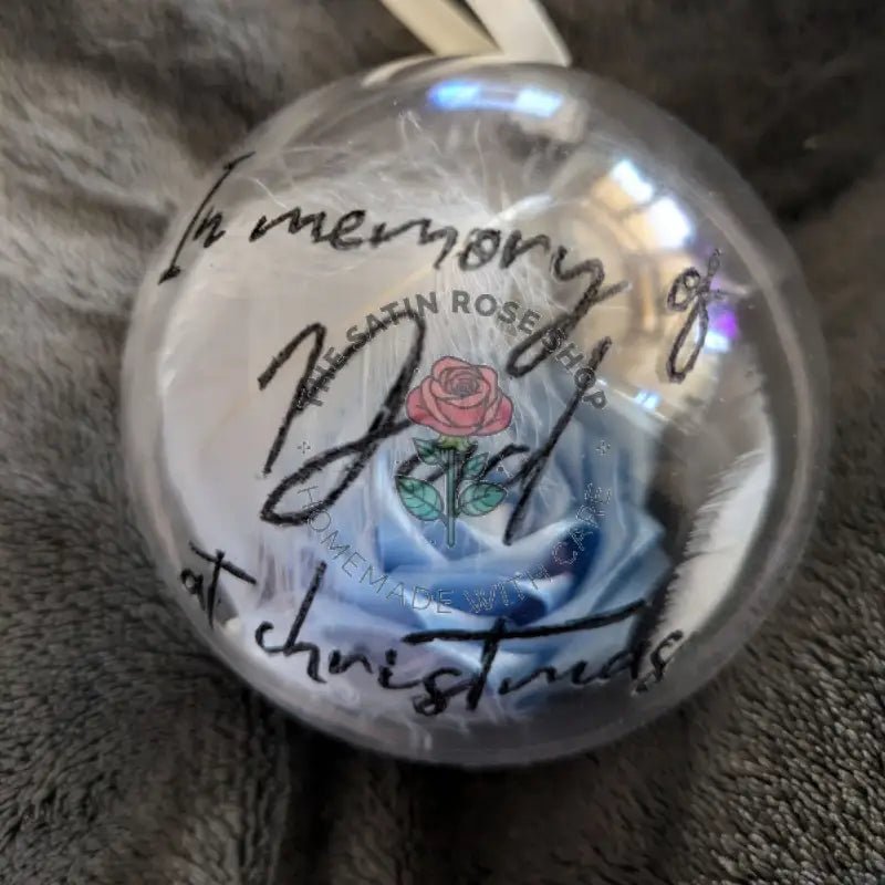 Personalized Christmas Tribute Baubles for Loved Ones - The Satin Rose Shop