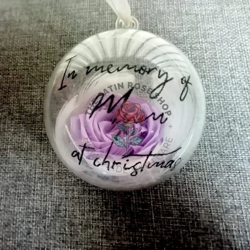 Personalized Christmas Tribute Baubles for Loved Ones - The Satin Rose Shop