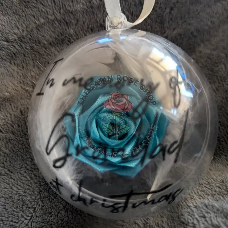 Personalized Christmas Tribute Baubles for Loved Ones - The Satin Rose Shop